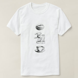 Camiseta Conjunto de sobras de café