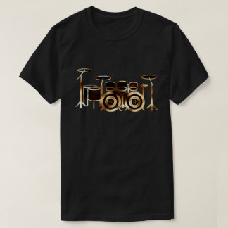 Camiseta Conjunto de tambores de baixo duplo