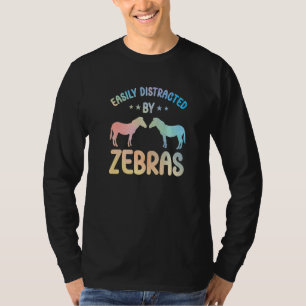 Camiseta Conjunto de Zebra para Amantes de Zebra para Mulhe
