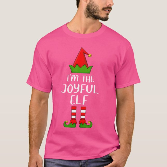 Camiseta Conjunto Familiar Correspondente Eu Sou O Elfo Ale (Frente)