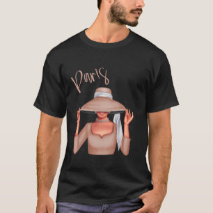 Camiseta Conjunto feminino retrô vintage de Paris