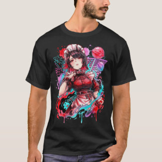 Camiseta Conjunto Preto e Vermelho Ellen Joe ZZZ Cauda de T