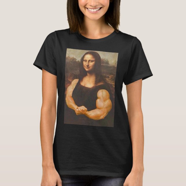Camiseta Conjuntos de Trabalho de Ginástica Muscular Mona L (Frente)