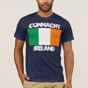 Camiseta Connacht, Ireland com bandeira irlandesa