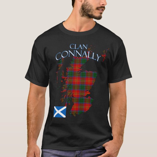 Camiseta Connally Scottish Clan Tartan Scotland (Frente)