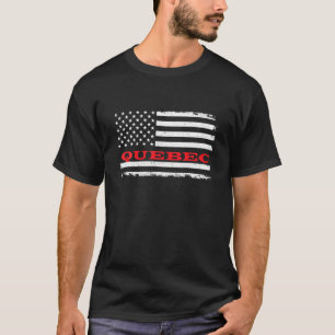 Camiseta Connecticut American Flag Quebec USA Patriotic Sou