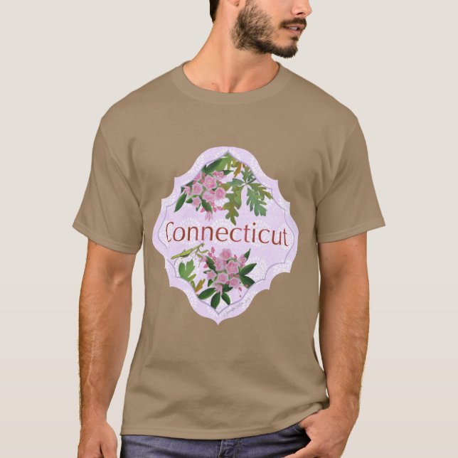 Camiseta Connecticut Design Motif Illustration for Traveler (Frente)