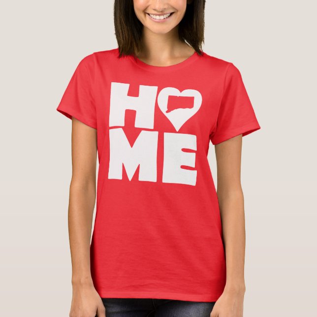 Camiseta Connecticut Home Heart State Tees (Frente)