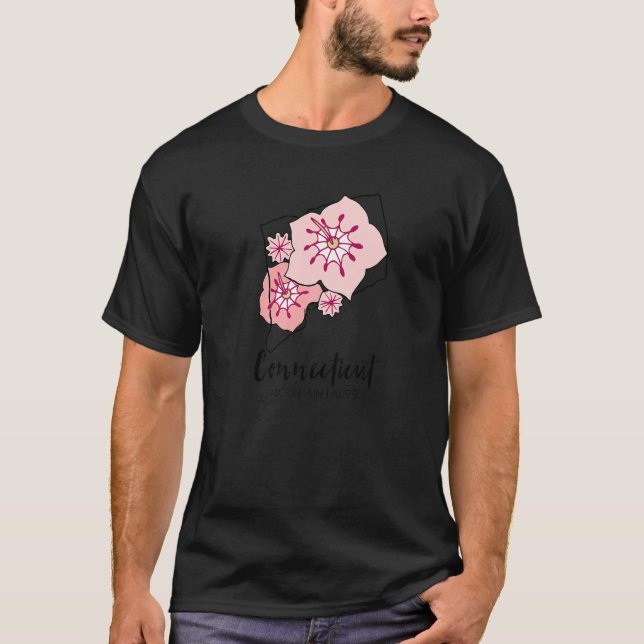 Camiseta Connecticut Mountain Laurel Flower   (Frente)