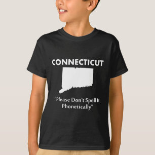 Camiseta Connecticut - Por favor, não soletre foneticamente