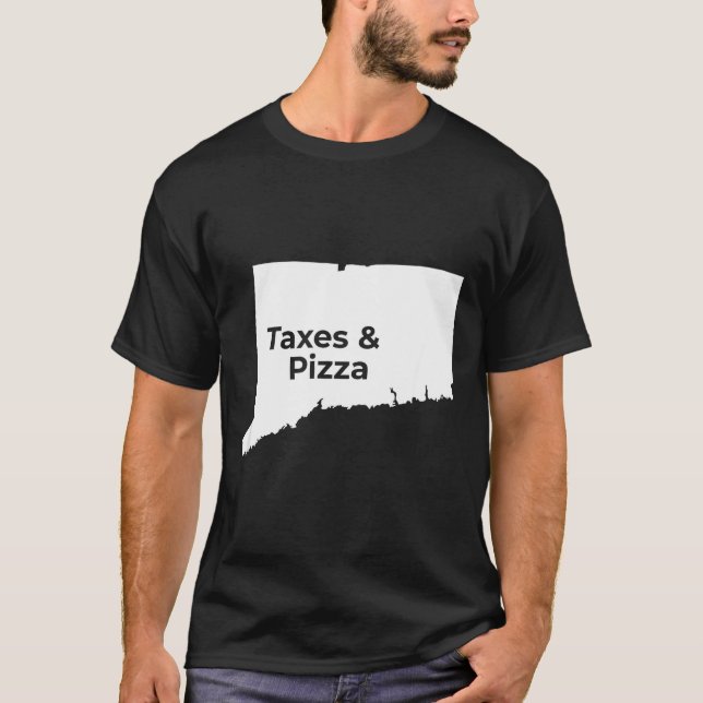Camiseta Connecticut Taxes &amp; Connecticut Zza  (Frente)