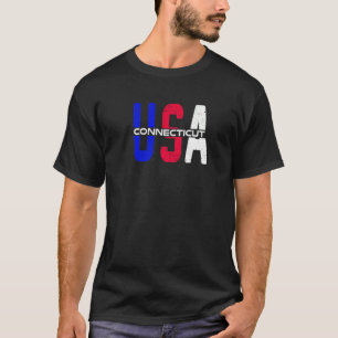 Camiseta Connecticut Usa Vintage Patriótico E Orgulhoso Nós