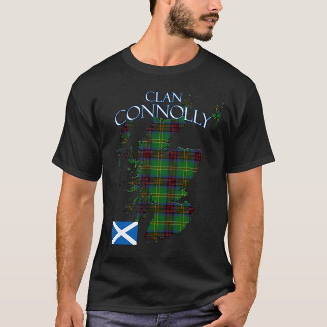 Camiseta Connolly Scottish Clan Tartan Scotland (Frente)