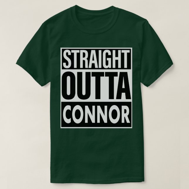 Camiseta Connor Name Hetero Outta Connor (Frente do Design)