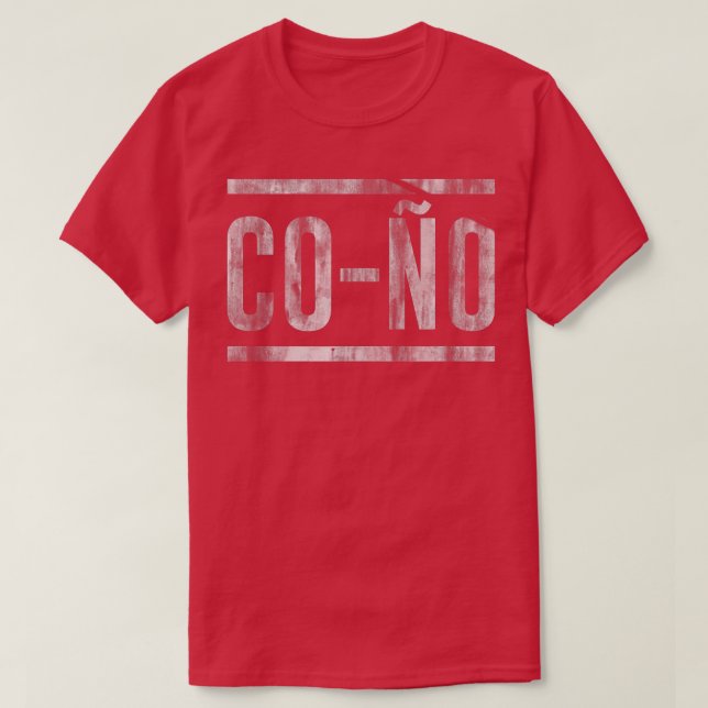 Camiseta Cono Engraçado Espanhol Latino Dizendo (Frente do Design)