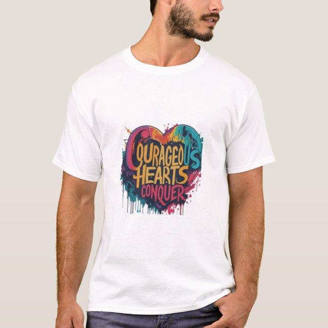 CAMISETA CONQUISTA DE CORAÇÕES CORAJOSAS (Frente)