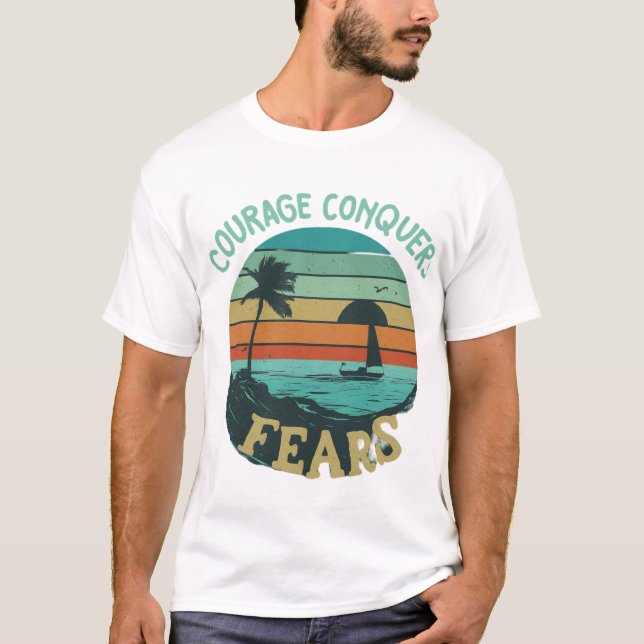 Camiseta conquista de coragem (Frente)