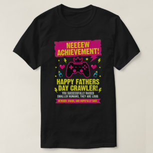 Camiseta Conquista de Pai Gamer Divertido Dia dos Pais