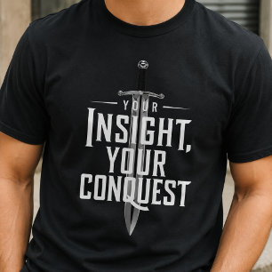Camiseta Conquista & Perspicácia Ousadia Inspiradora 