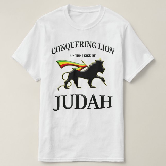 Camiseta Conquistando Leão de Judah (Frente do Design)
