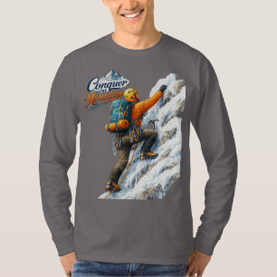 Camiseta Conquistar a Montanha Aventura de Montanhismo Home