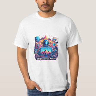 Camiseta Conquistar mundos virtuais