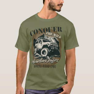 Camiseta Conquistar o Selvagem - marrom