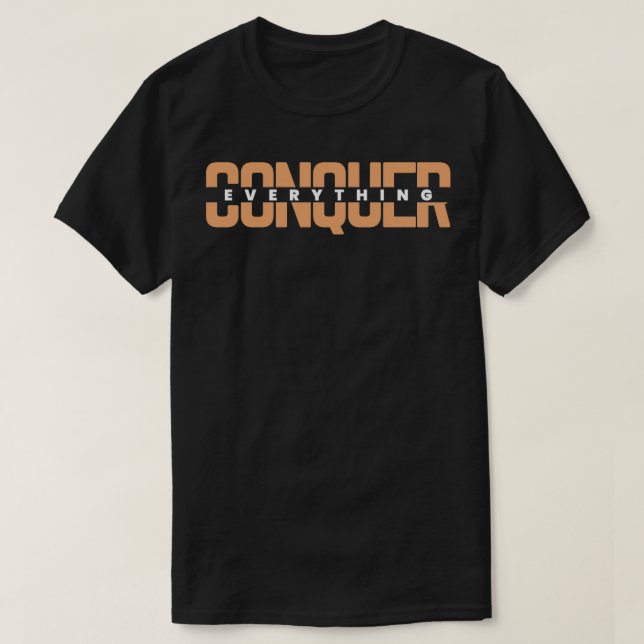 Camiseta Conquiste a Edição Tudo Escuro (Frente do Design)