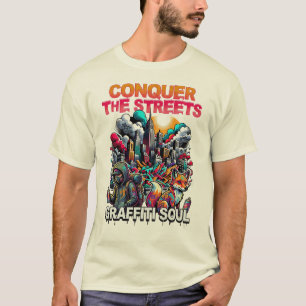 Camiseta Conquiste as Ruas Grafite Alma Moda Urbana de Rua