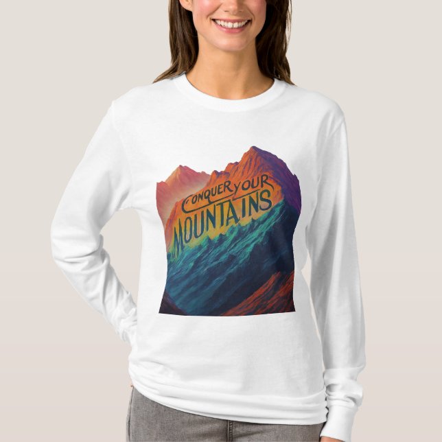 Camiseta Conquiste suas montanhas (Frente)