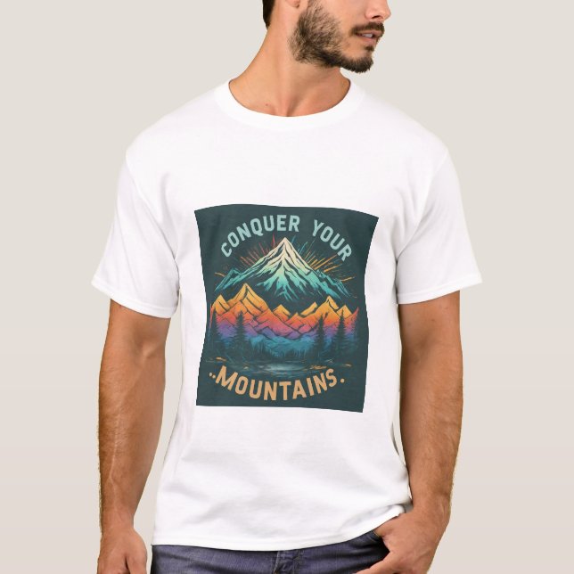 Camiseta conquiste suas montanhas (Frente)