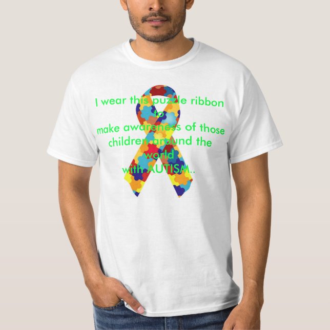 Camiseta Consciência 1 do autismo (Frente)