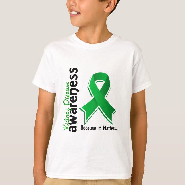 Camiseta Consciência 5 da doença renal (Frente)