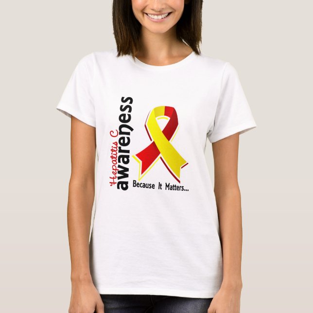 Camiseta Consciência 5 da hepatite C (Frente)