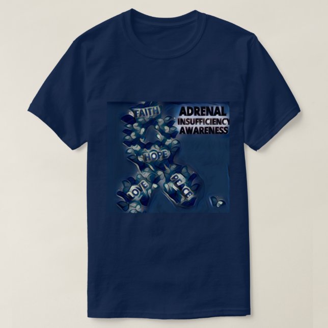 Camiseta Consciência ad-renal da insuficiência (Frente do Design)