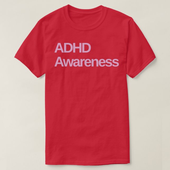 Camiseta Consciência ADHD 8 (Frente do Design)