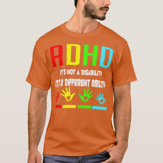 Camiseta Consciência ADHD Itx27s não é uma incapacidade Itx