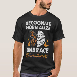 Camiseta Consciência ADHD Reconhece Normalizar Autor de Emb