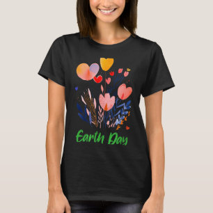 Camiseta Consciência ambiental do planeta verde do dia da T