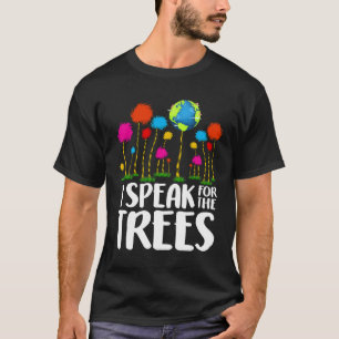 Camiseta Consciência Ambiental Falo Por Árvores Da Terra