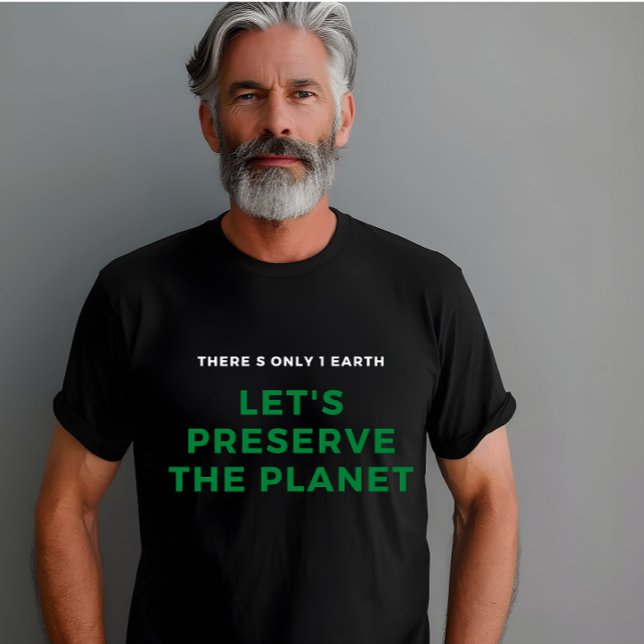 Camiseta Consciência ambiental pára as mudanças climáticas (Criador carregado)