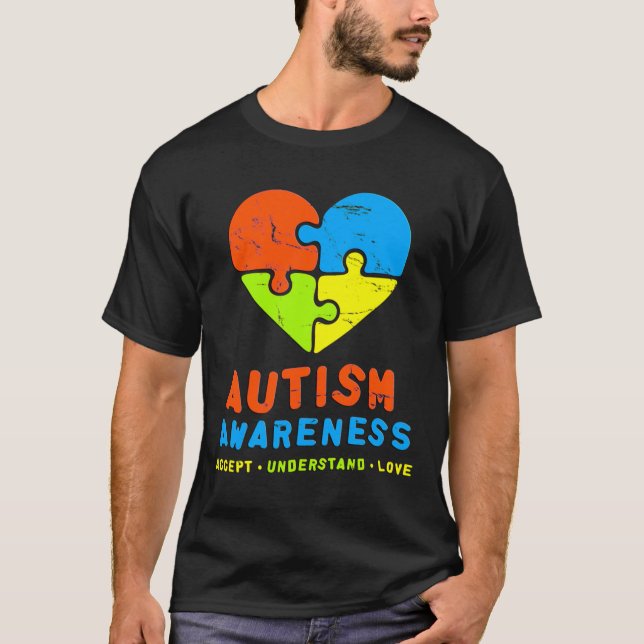 Camiseta Consciência Autismo 2017 Aceitar Compreender Autis (Frente)
