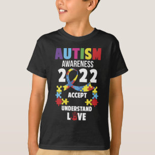 Camiseta Consciência Autismo 2022 Aceitar Compreender Amor
