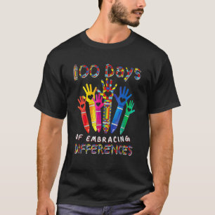 Camiseta Consciência Autismo Abraça Diferenças 100 Dias
