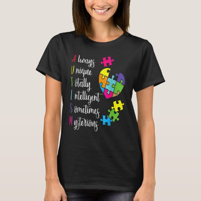 Camiseta Consciência Autismo Colorida Para Pais Asd (Frente)