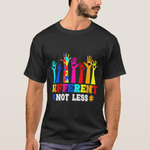 Camiseta Consciência Autismo Diferente, Não Menos