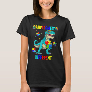 Camiseta Consciência Autismo Din De Dinossauro Muito Difere
