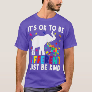 Camiseta Consciência Autismo É OK ser diferente Apenas seja