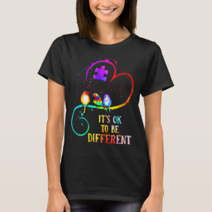 Camiseta Consciência Autismo É OK Ser Diferente Puzz do Amo