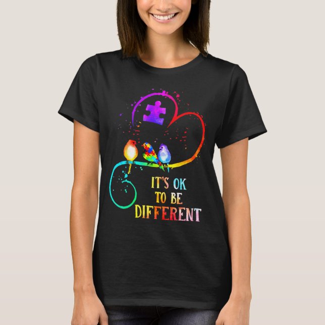 Camiseta Consciência Autismo É OK Ser Diferente Puzz do Amo (Frente)